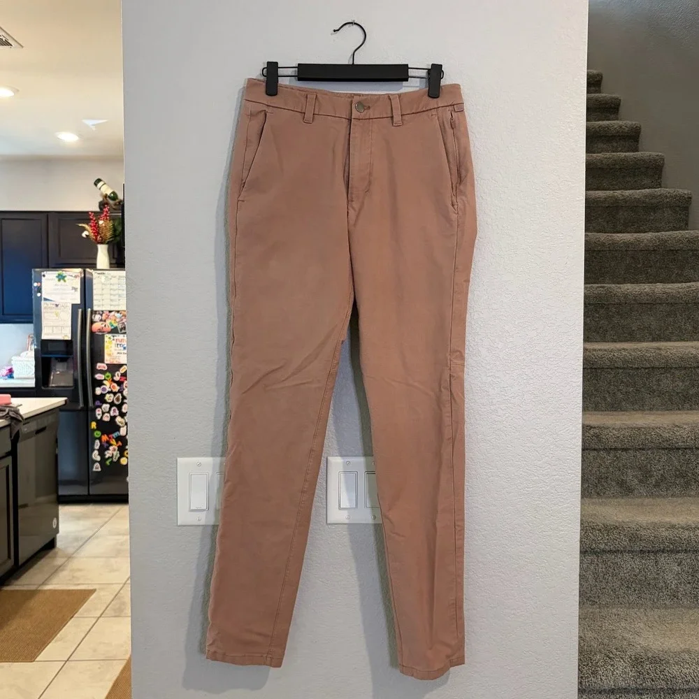 Lululemon City Sleek 5 Pocket High Rise 7/8 Pant Mauve Pink Clay SIZE 28